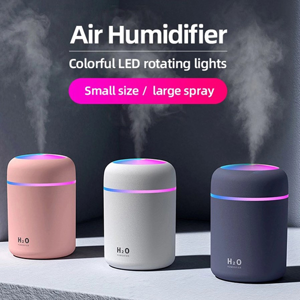 300ml colorful lights mini Timed power off air humidifier 2