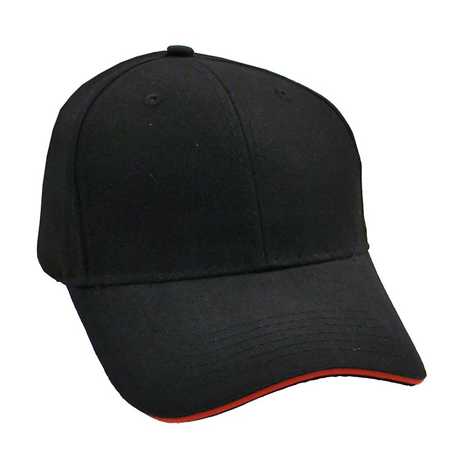 Brushed Cotton Twill Cap w/Sandwich Bill 8