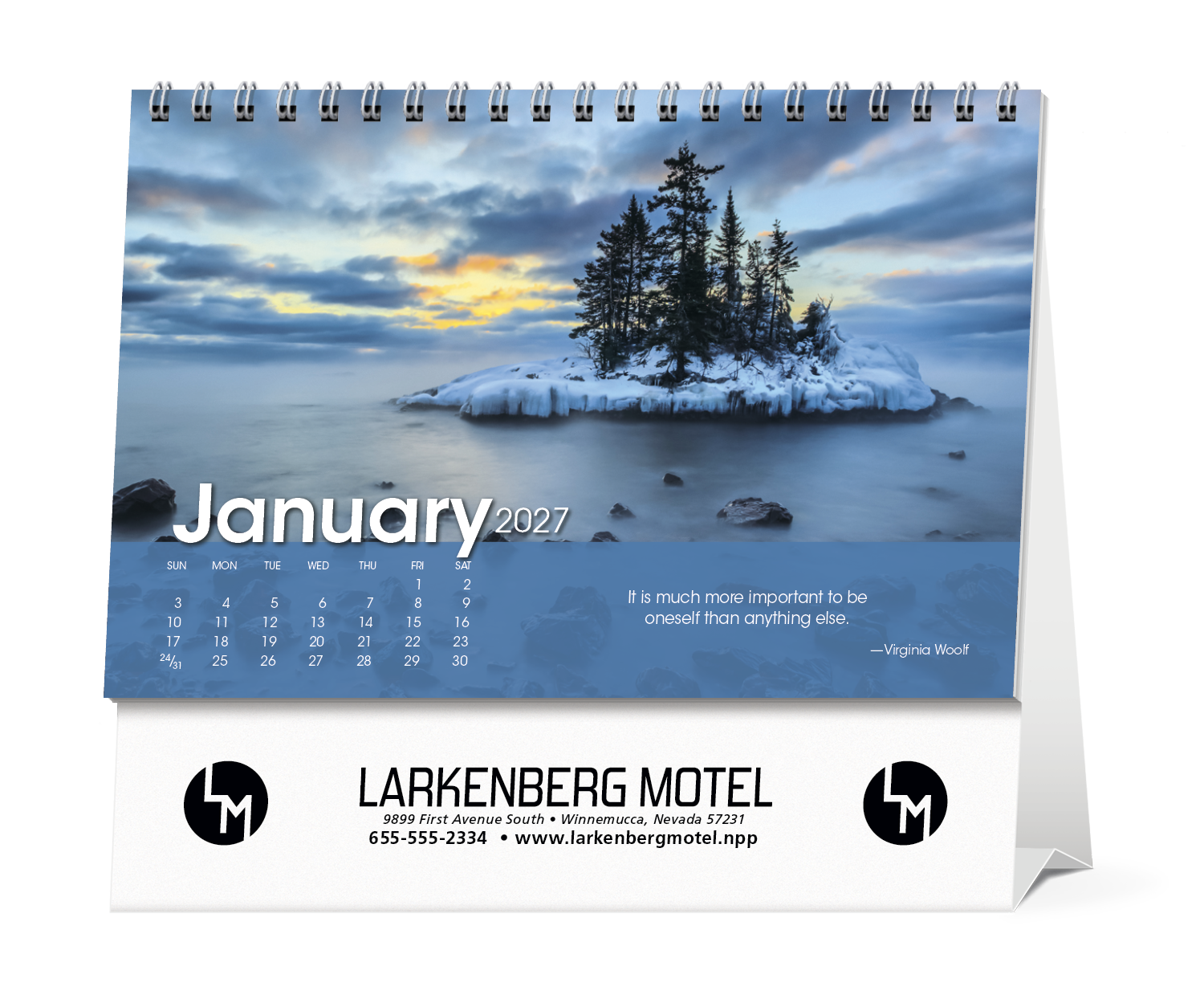 Triumph® Calendars Scenic Moments Large Desk Calendar 73