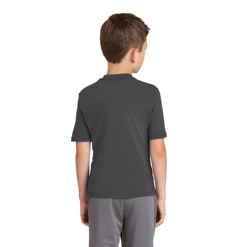Port & Company Youth Performance Blend Tee. 20