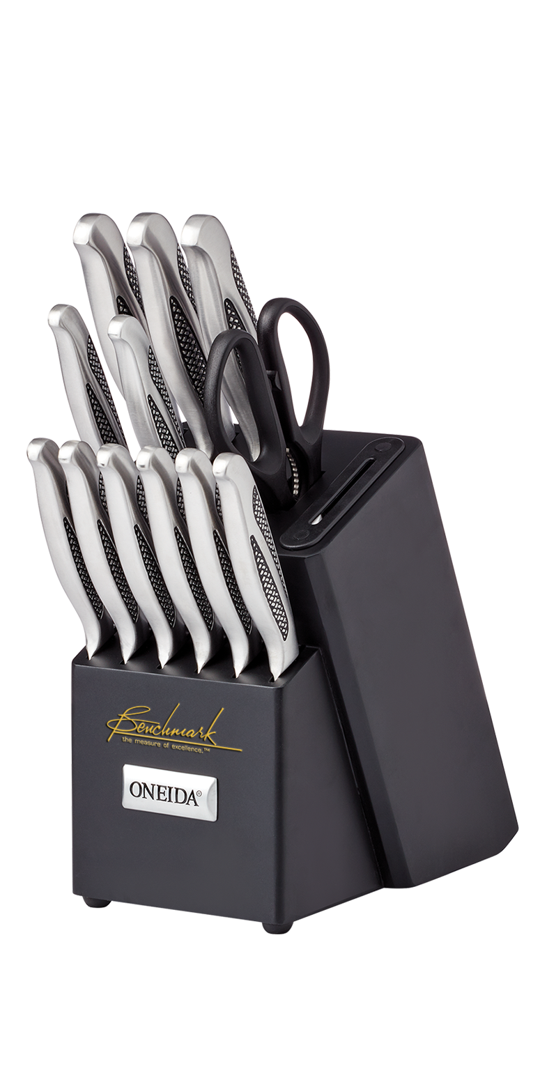 Oneida® 14 Piece Knife Set with Built-in Sharpener 17