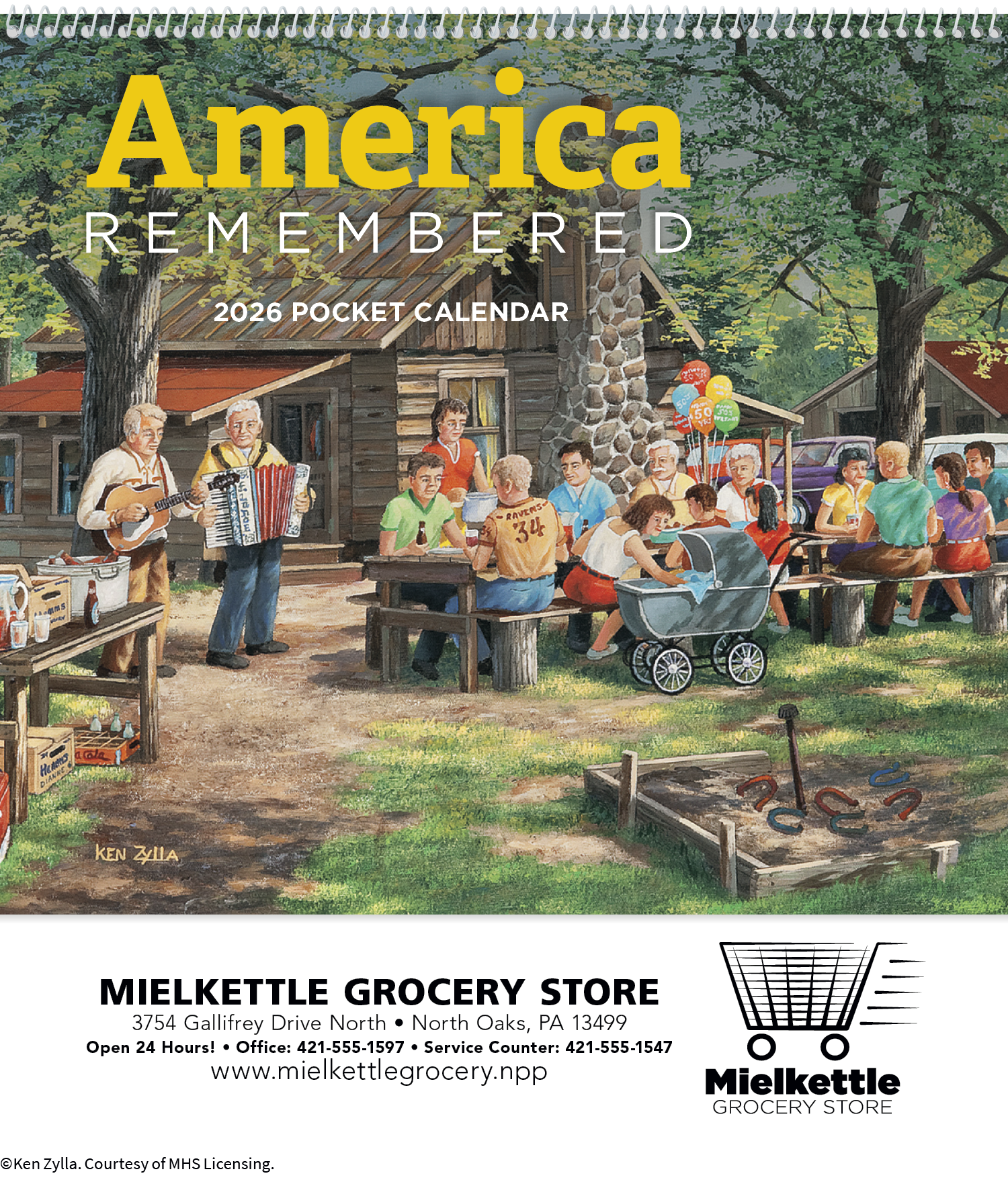 HotLine® Products America Remembered Pocket Calendar 15