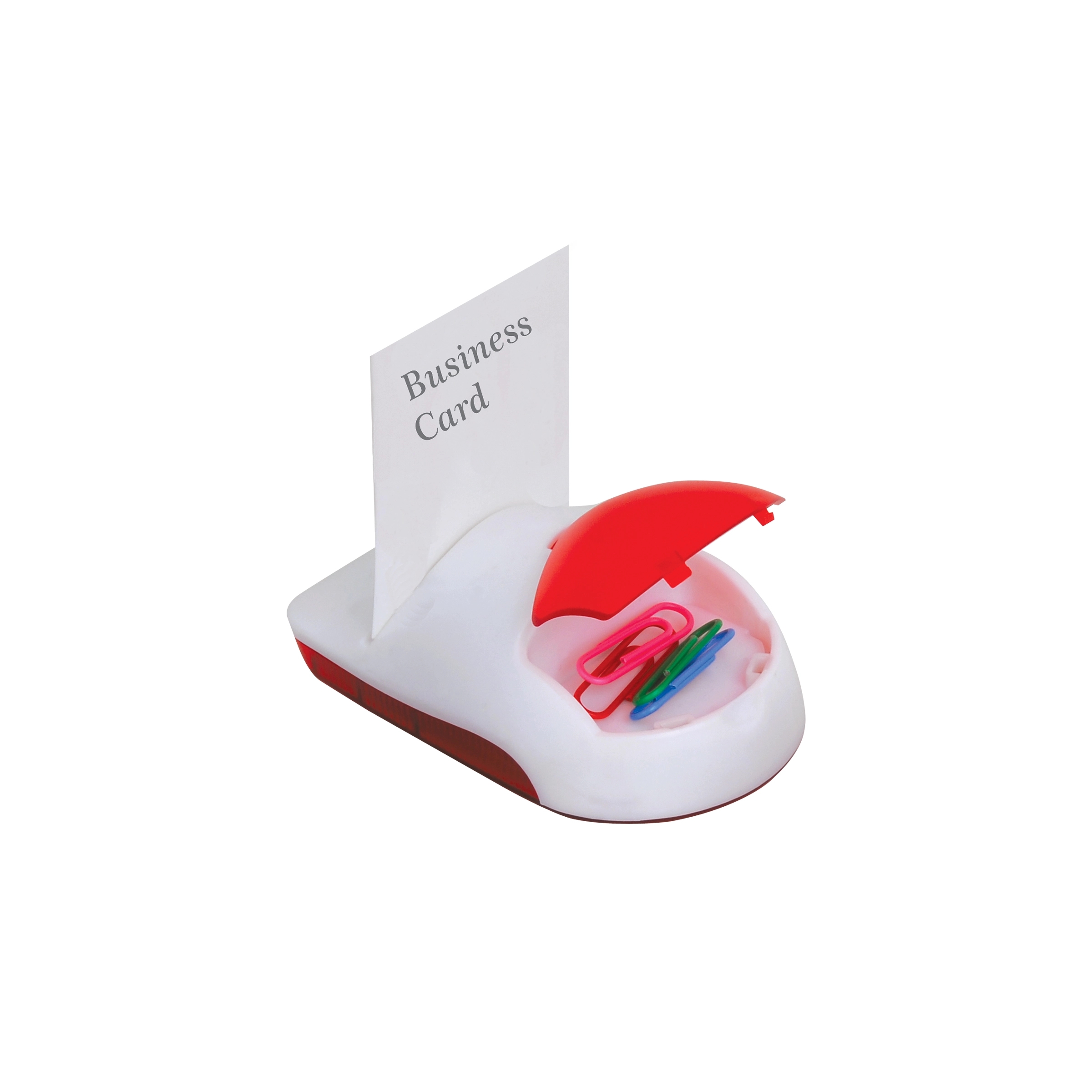 Card Holder with Computer Brush and Paper Clip 3