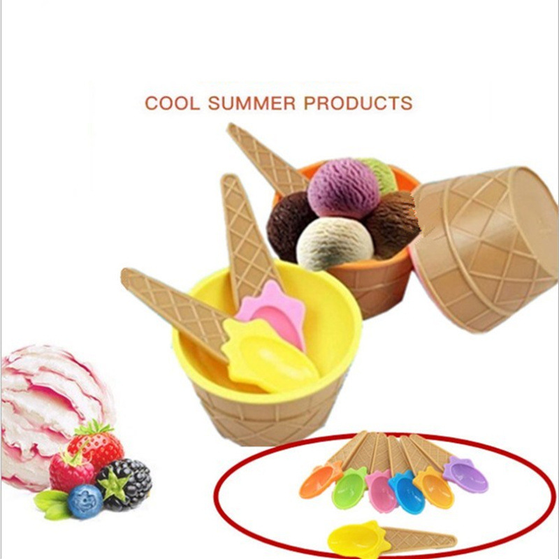 Ice Cream Bowls and Spoons for Summer/Holiday/Parties 16