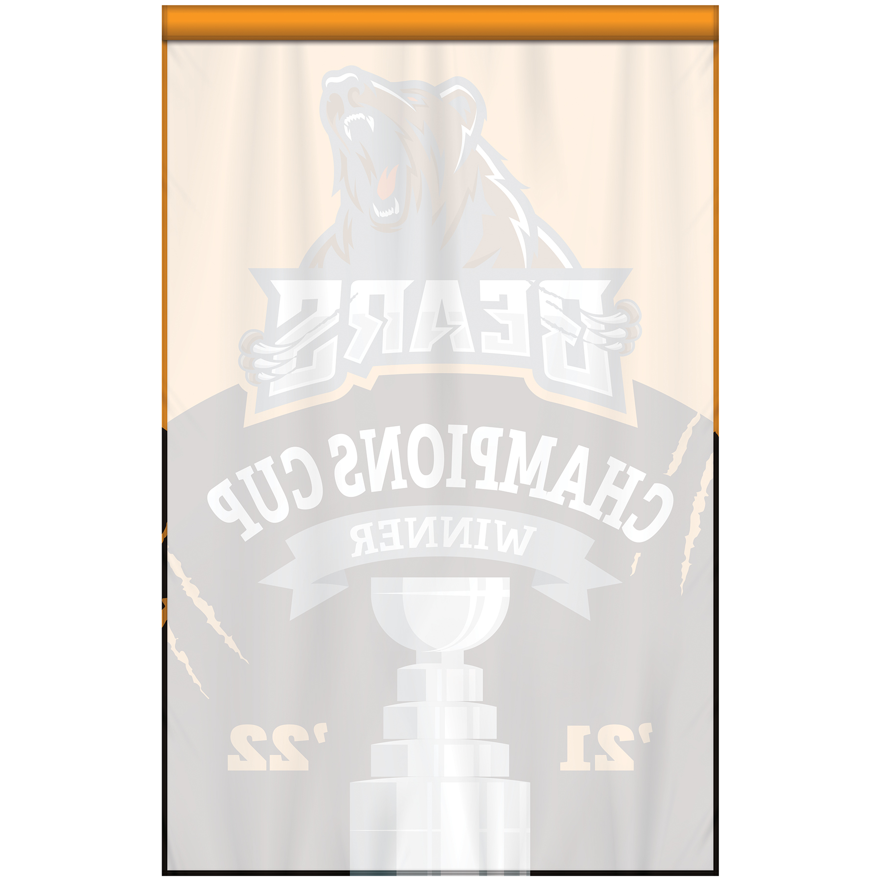 4' x 6' Championship Banner Single Sided Straight Cut 6