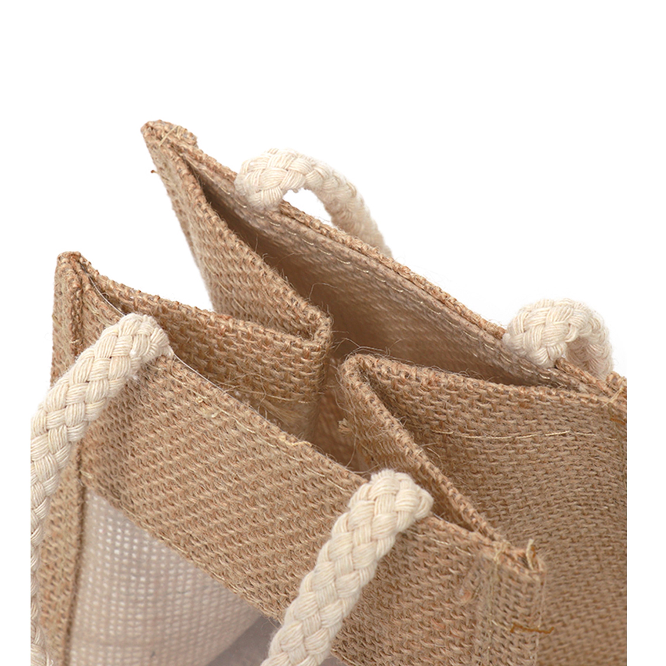 Clear PVC Natural Gift Set Jute Jar Bag 3