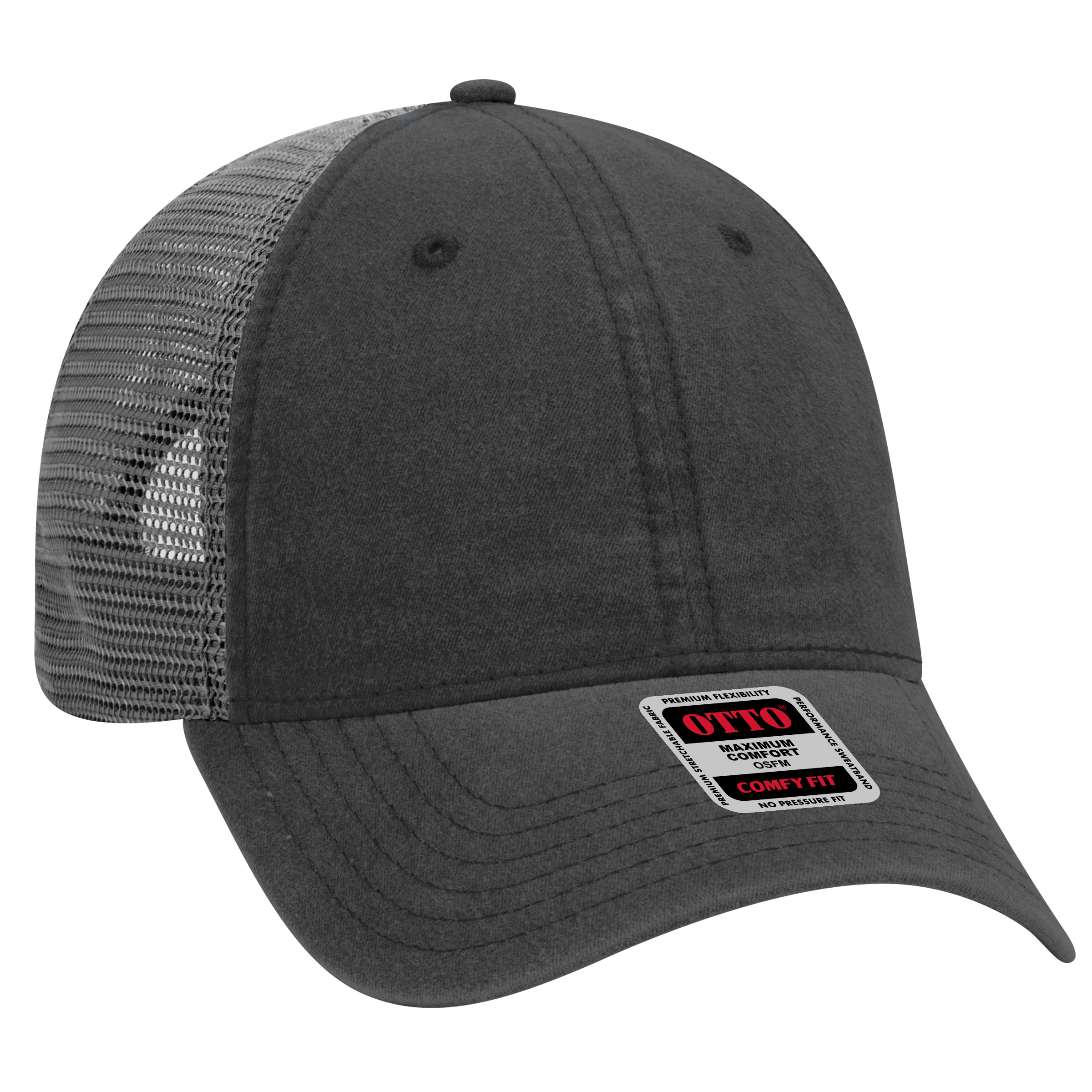 OTTO CAP® OTTO COMFY FIT® 6 Panel Low Profile Mesh Back Trucker Hat 34