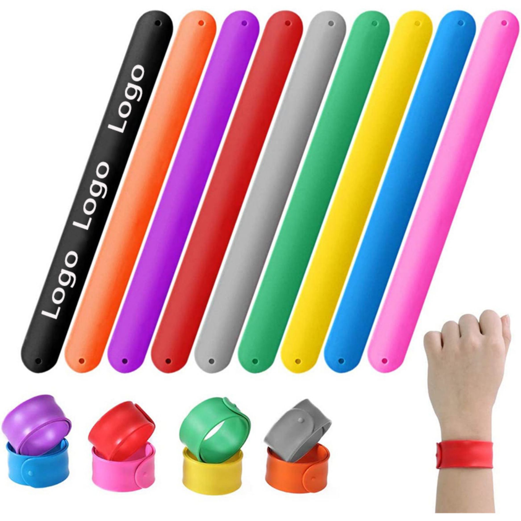 Silicone Slap Bracelets 1