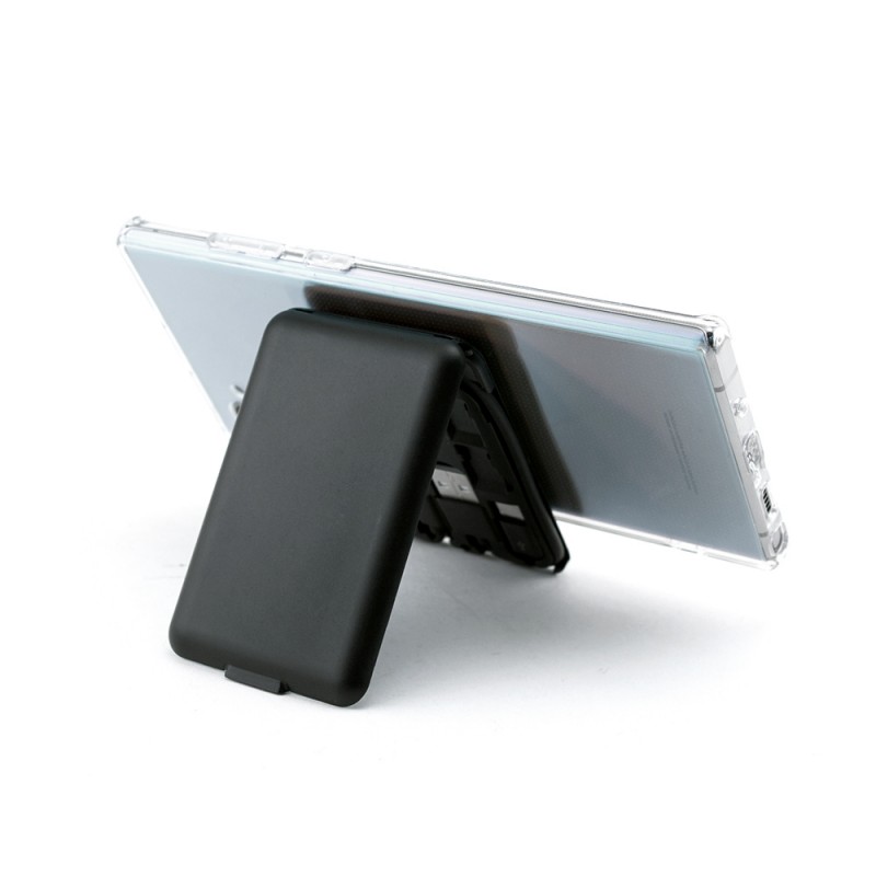Chi-Charge Cable Card - collapsible wireless charging stand and charging cable carrier 22
