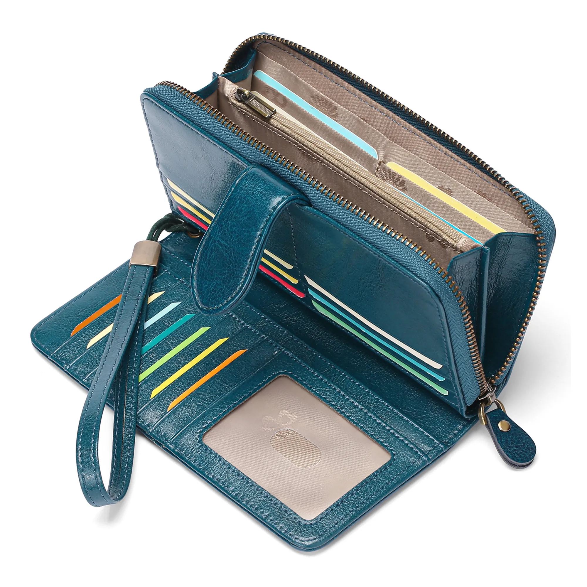 Women's Leather Clutch Bag Wallet 6