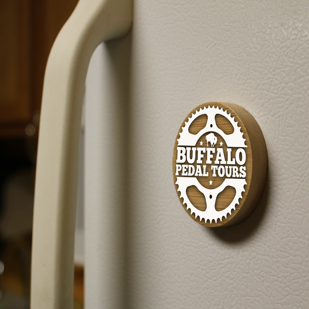 Bamboo Magnetic Bottle Opener 2