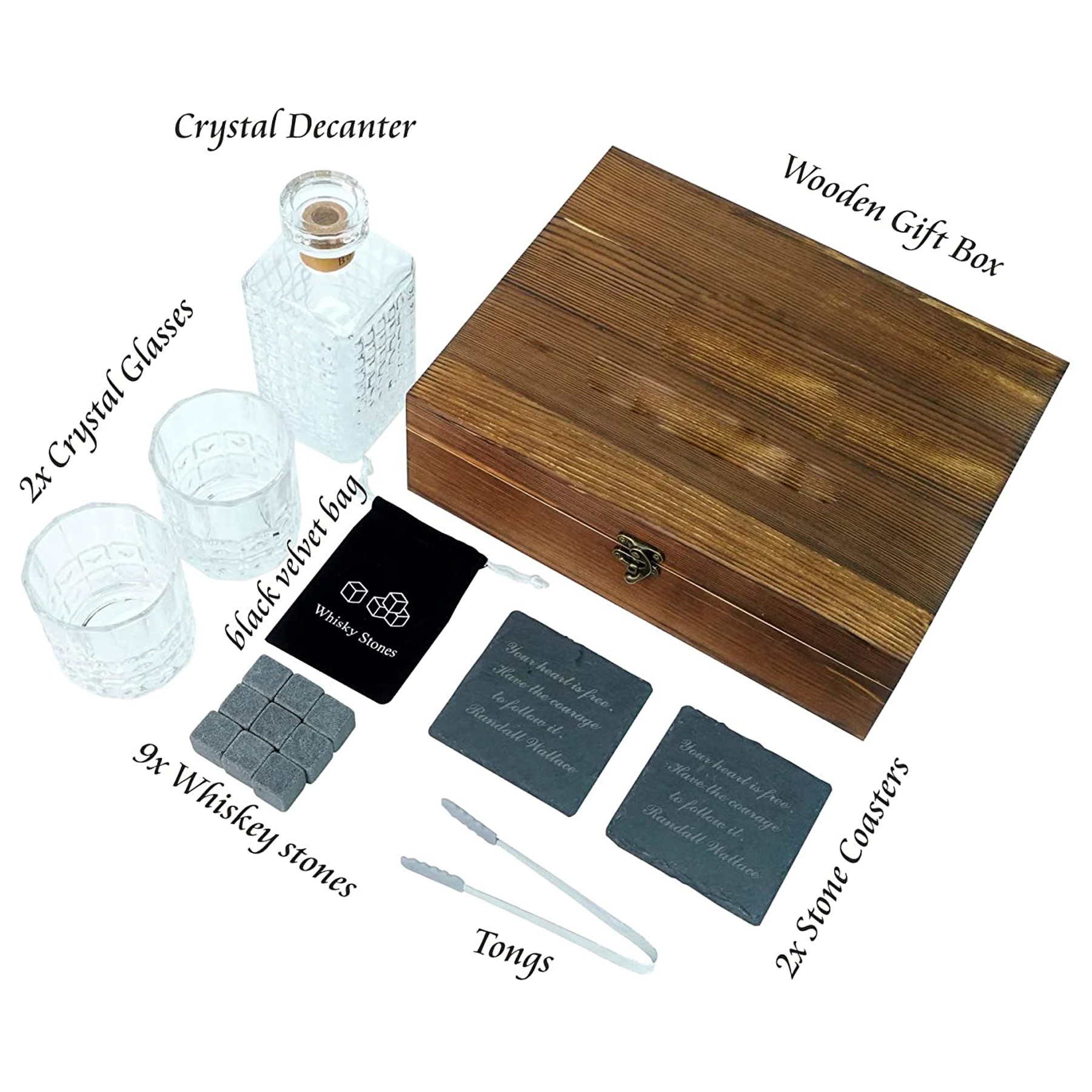 Whiskey Decanter Set with Glasses 1