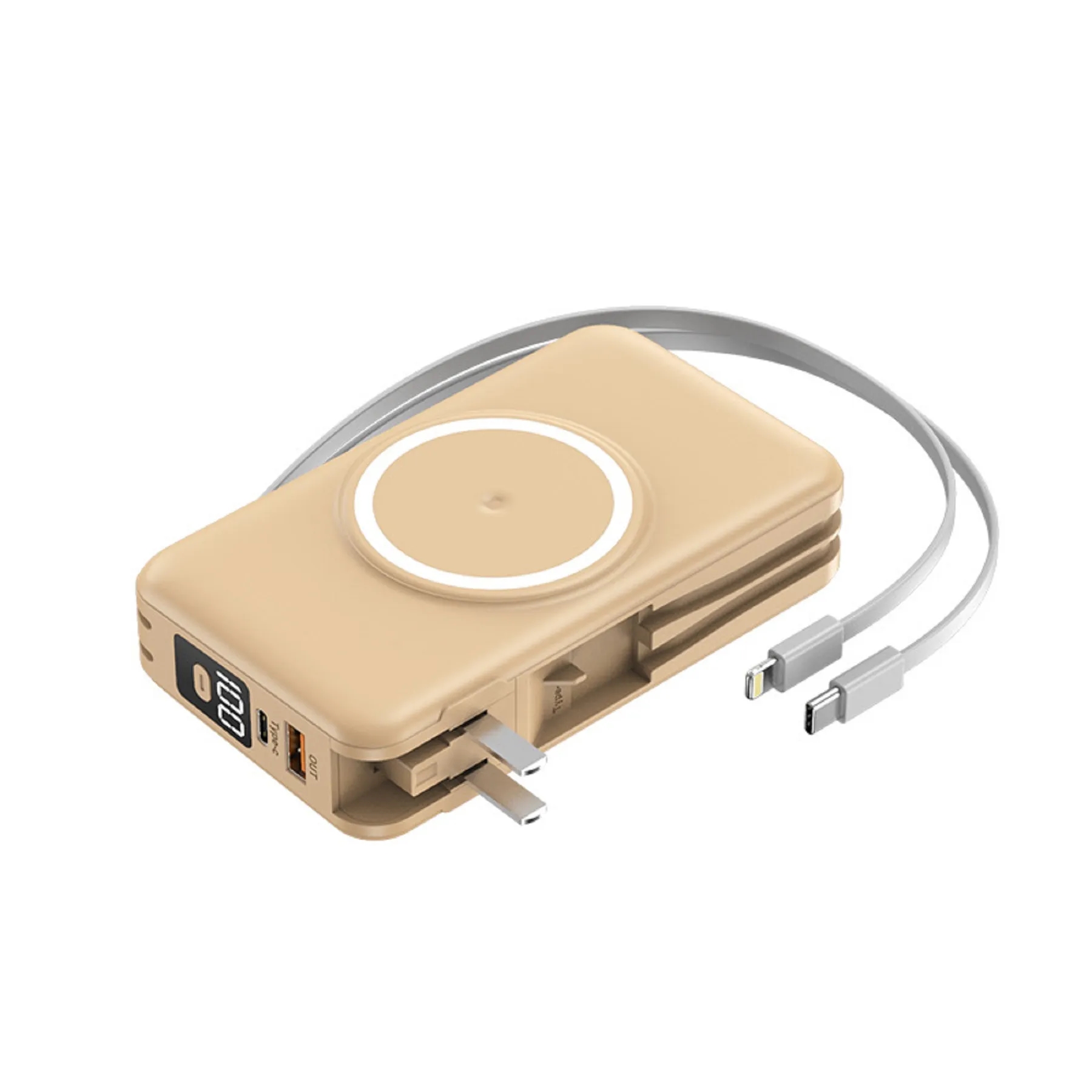 20000 mAh 5 in 1 Magnetic Wireless Charging Power Bank 8