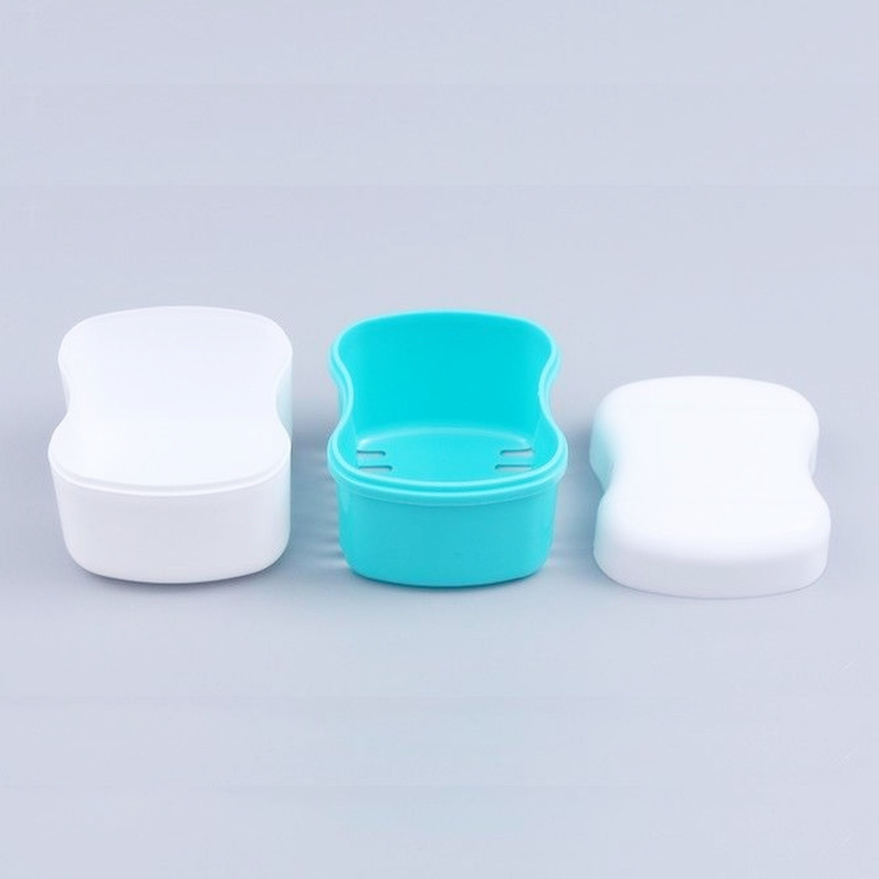 Denture Bath Case With Basket Retainer Soaking Box 8