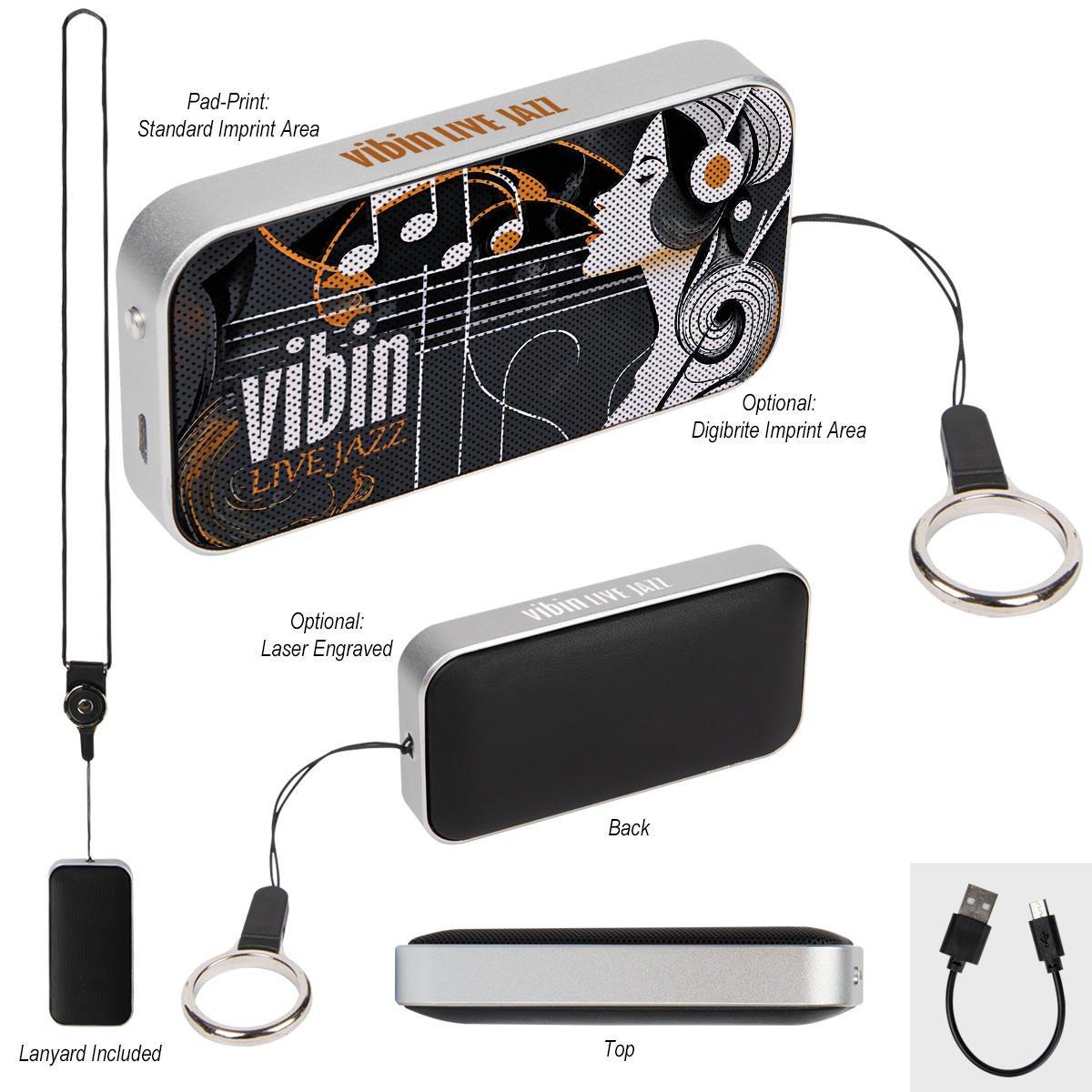 BrandCharger® Nano Wireless Speaker 1