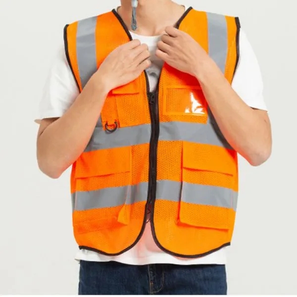 Reflective Vest, custom uniform with logo imprint 5