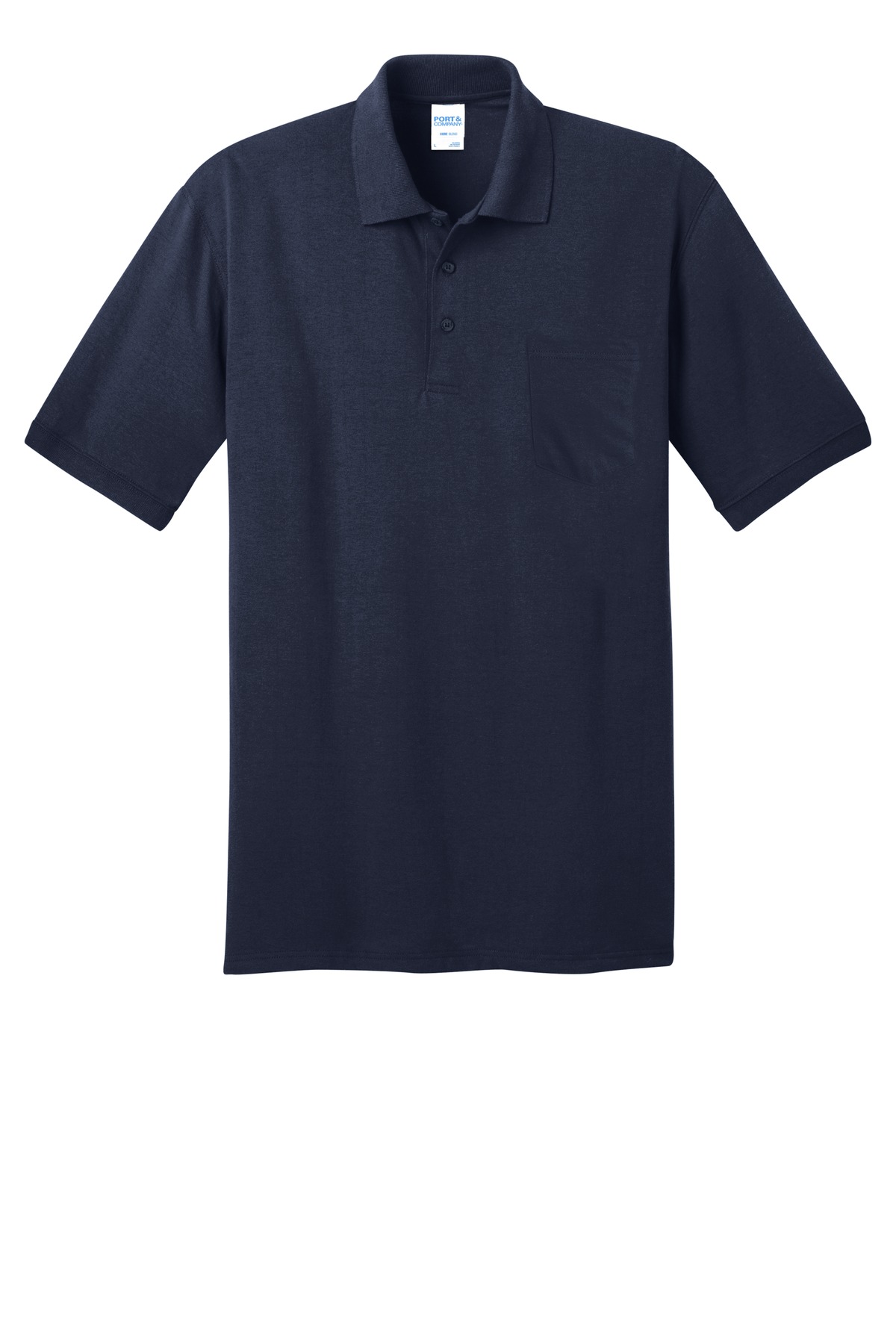 Port & Co Core Blend Jersey Knit Pocket Polo. KP55P 35