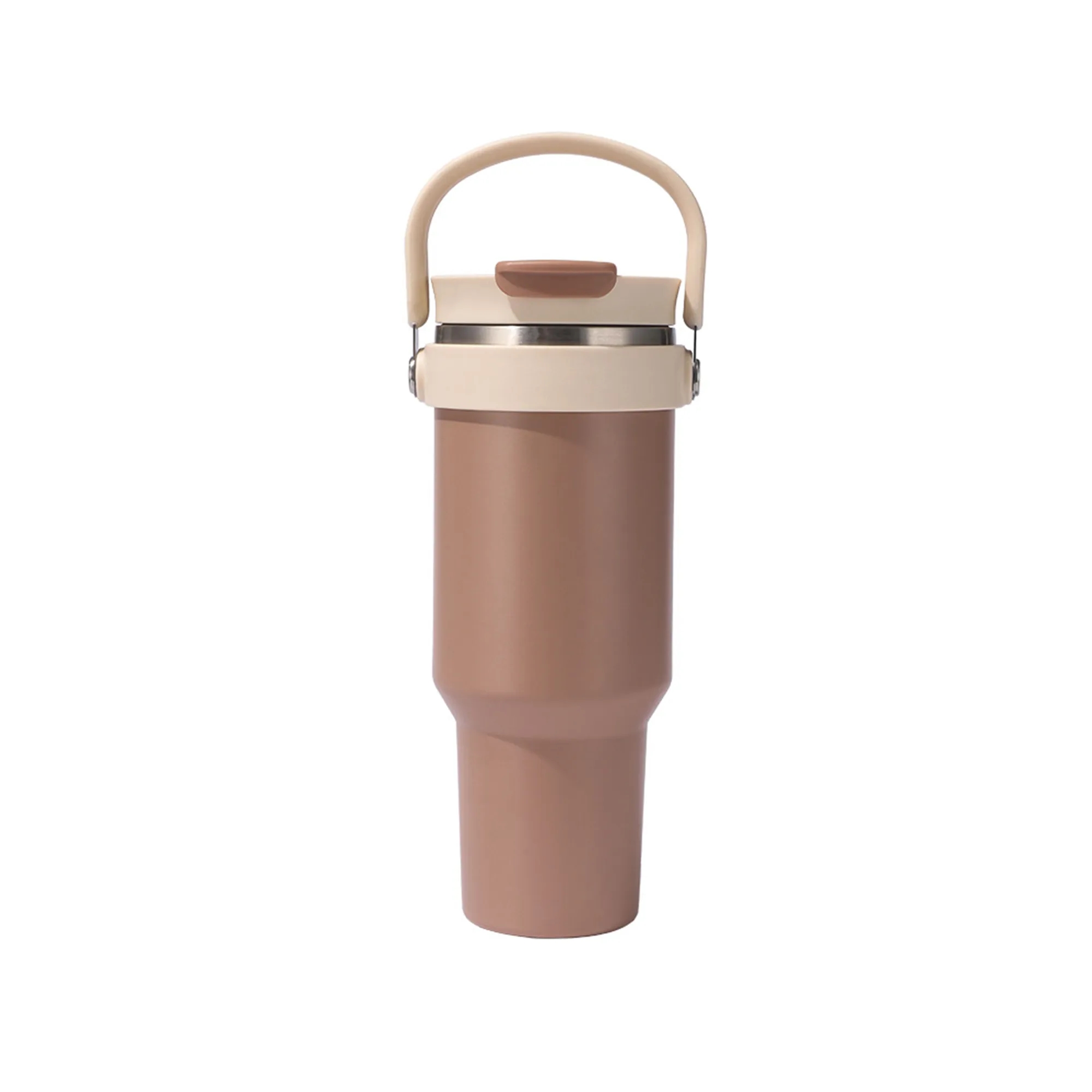 Outdoor 40oz Car Thermos Cup with Handle and Straw 2