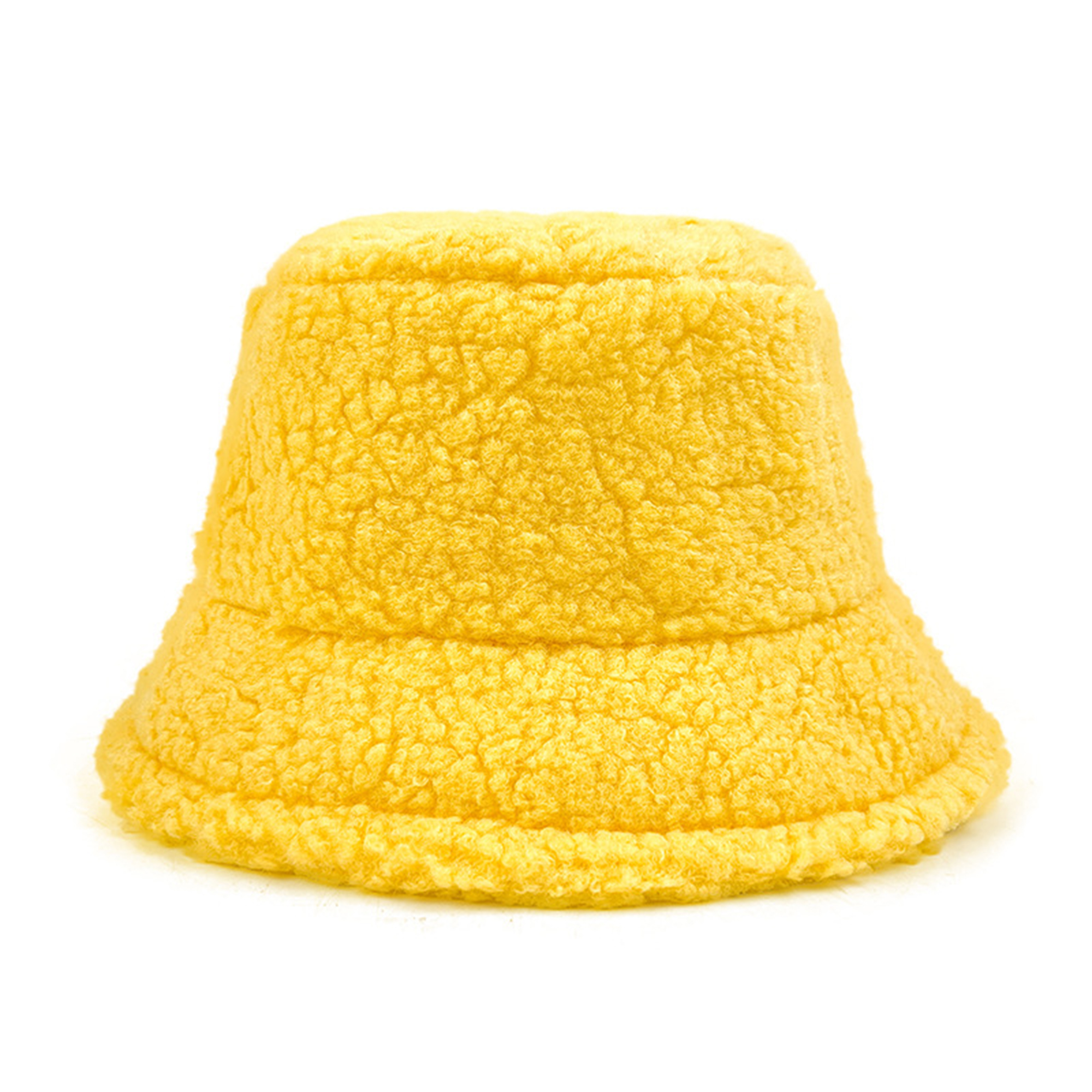 Fuzzy Winter Bucket Hat With Fleece Lining 22.83" Circumference 9