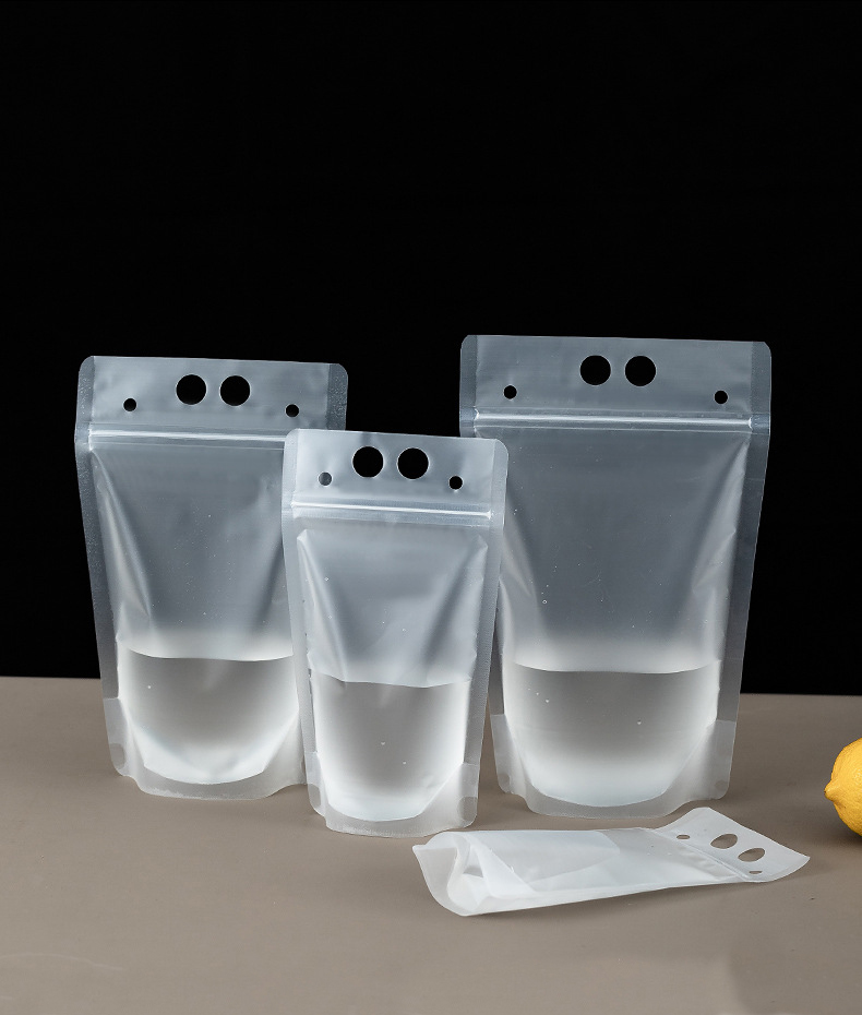 17oz ( 500ml ) Drink Pouch Flasks with Straws 3