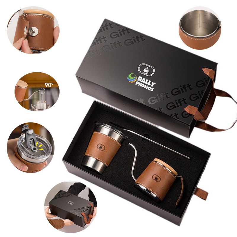 Hand Brewer Coffee Maker Set Stainless Steel Insulated Cup 4