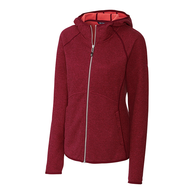 Cutter & Buck Ladies Sweater-Knit Hoodie Full Zip Jacket 2