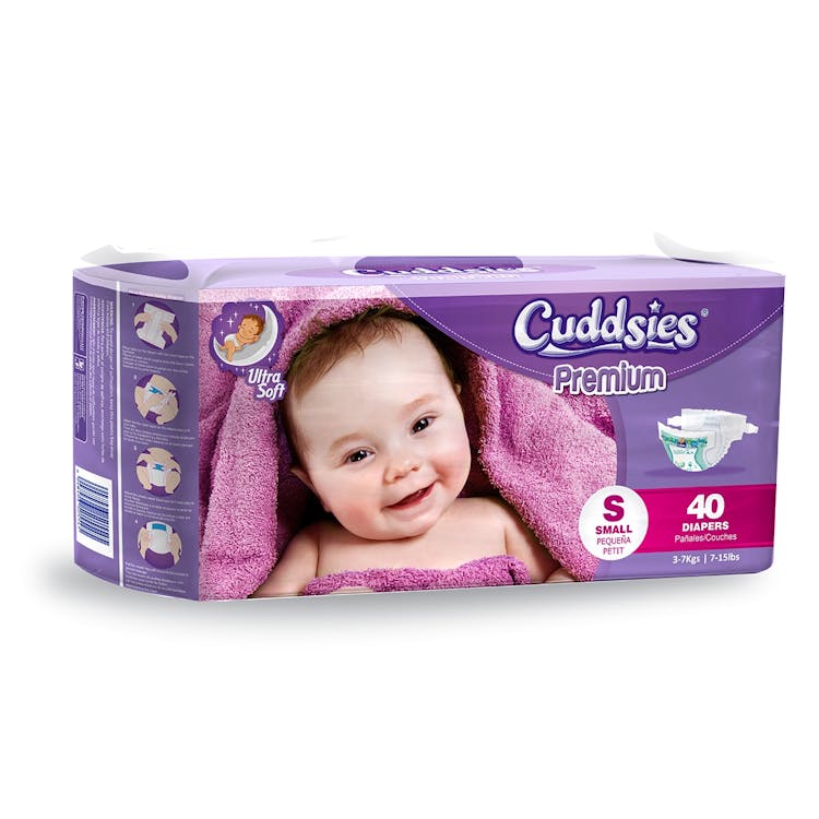 Premium Ultra Soft Diapers - Small 7-15 lbs. 2
