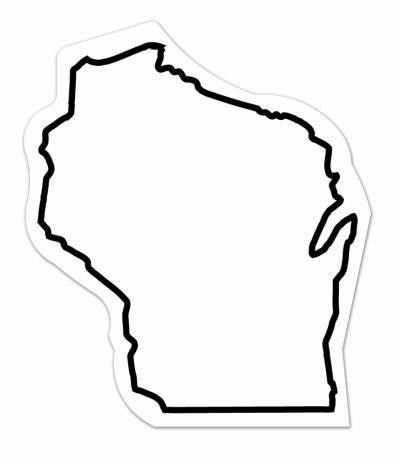 Wisconsin State Shape Magnet - Full Color 2