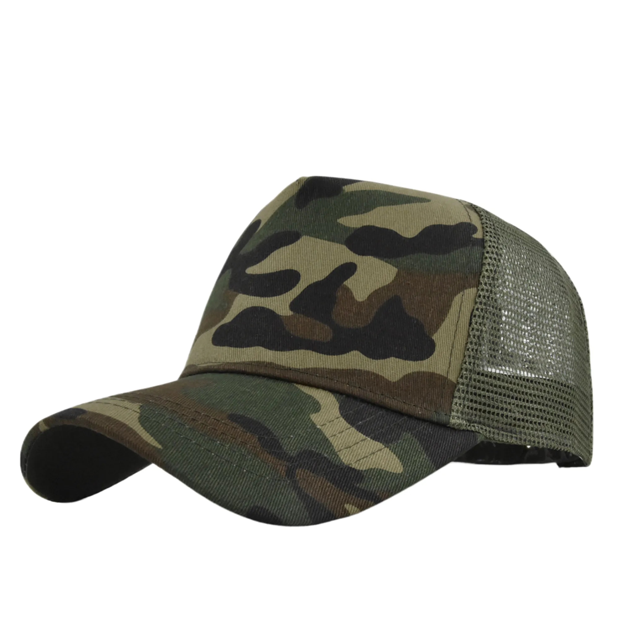 MOQ50 5 Panel Structured Mesh Baseball Cap 5
