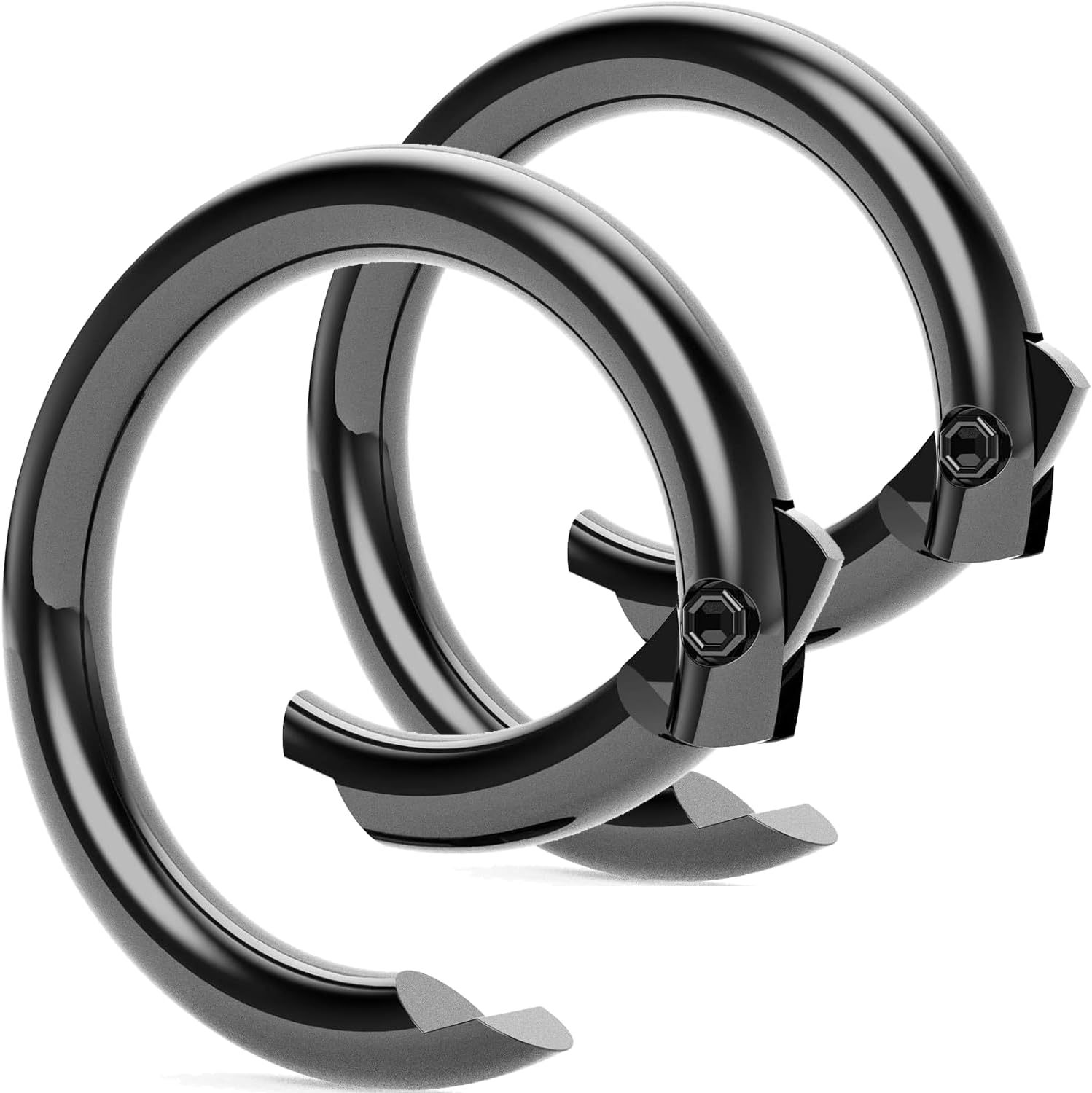 Key Ring Clips Round Carabiner Quick Release Keychain 2