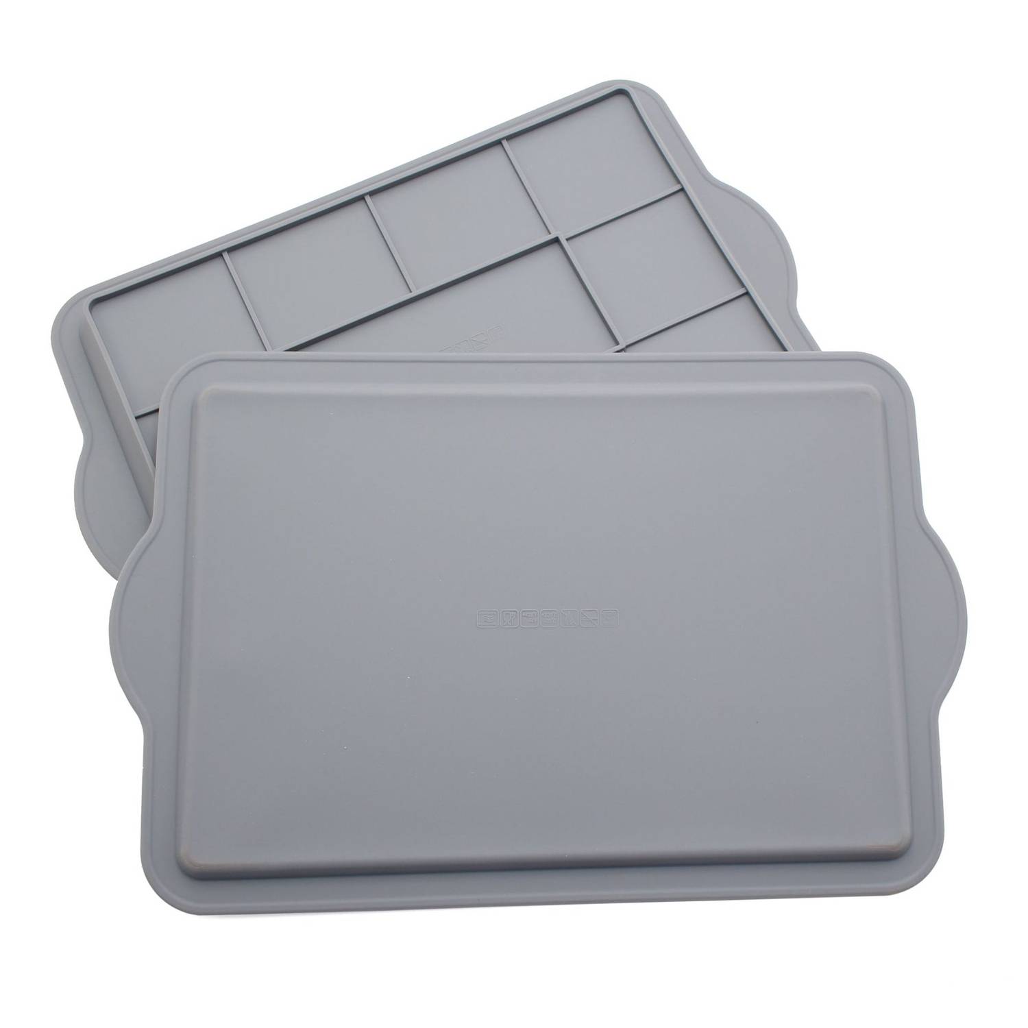 Rectangular Silicone Cookie Cake Baking Tray 2