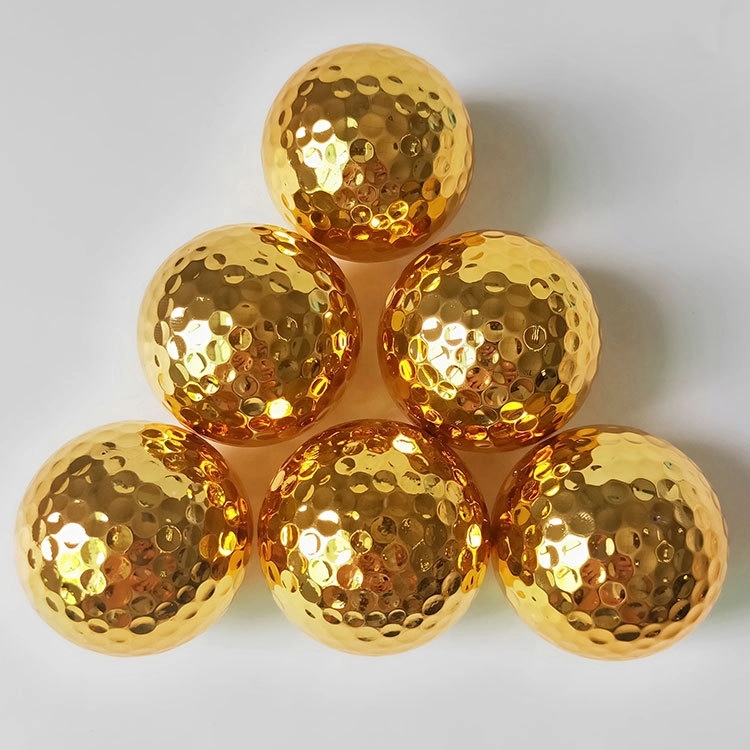 Custom Gift Ionomer Resin Gold Golf Ball 4