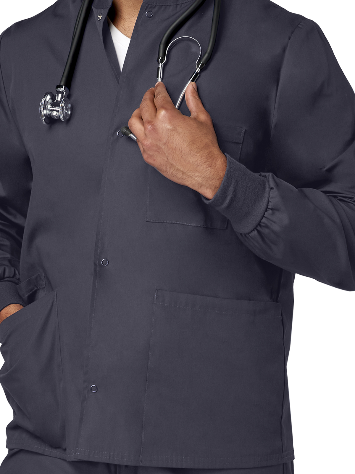 Fundamentals - Unisex 4-Pocket Snap Front Jacket 15
