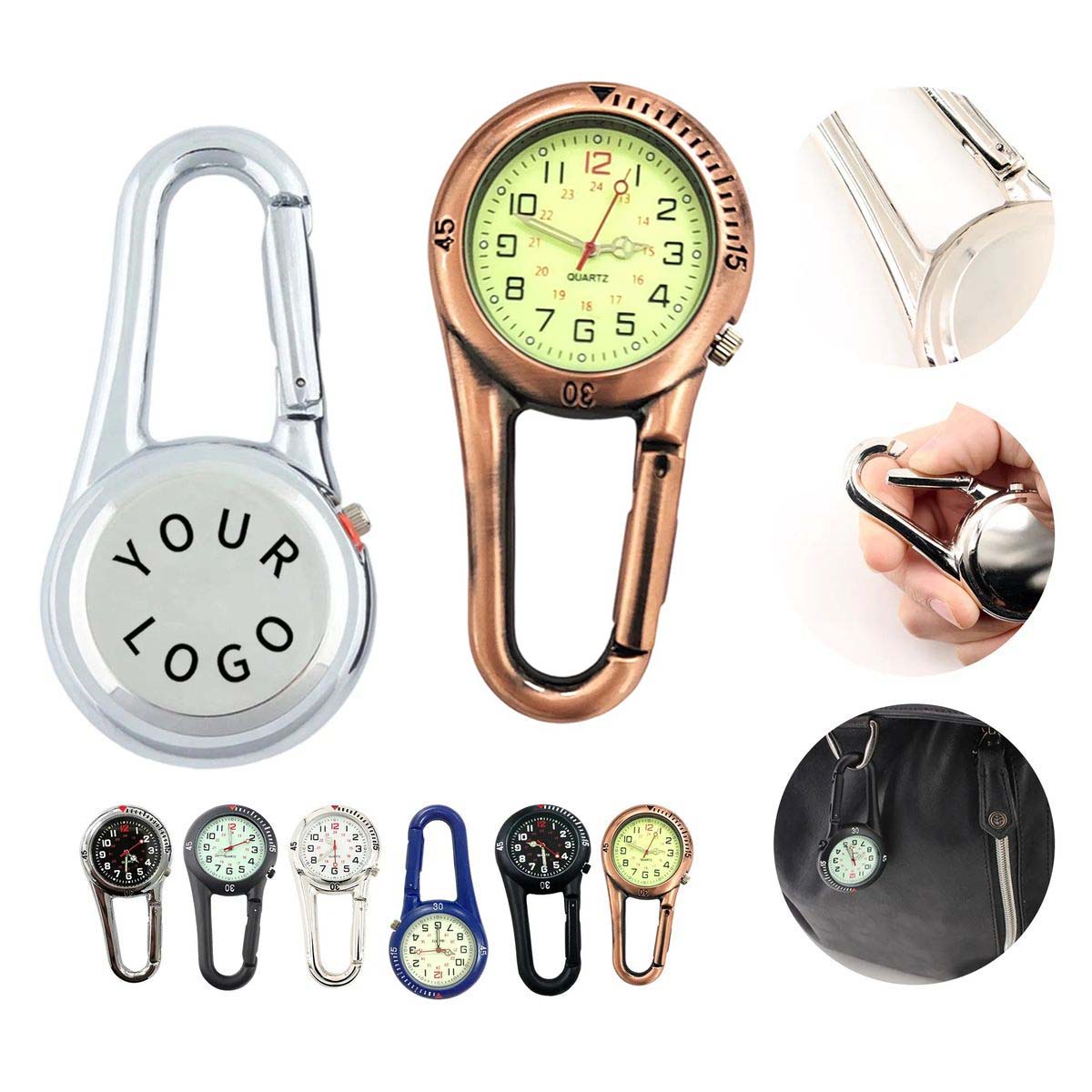 Climbing Carabiner Watch with Fluorescent Dial 5