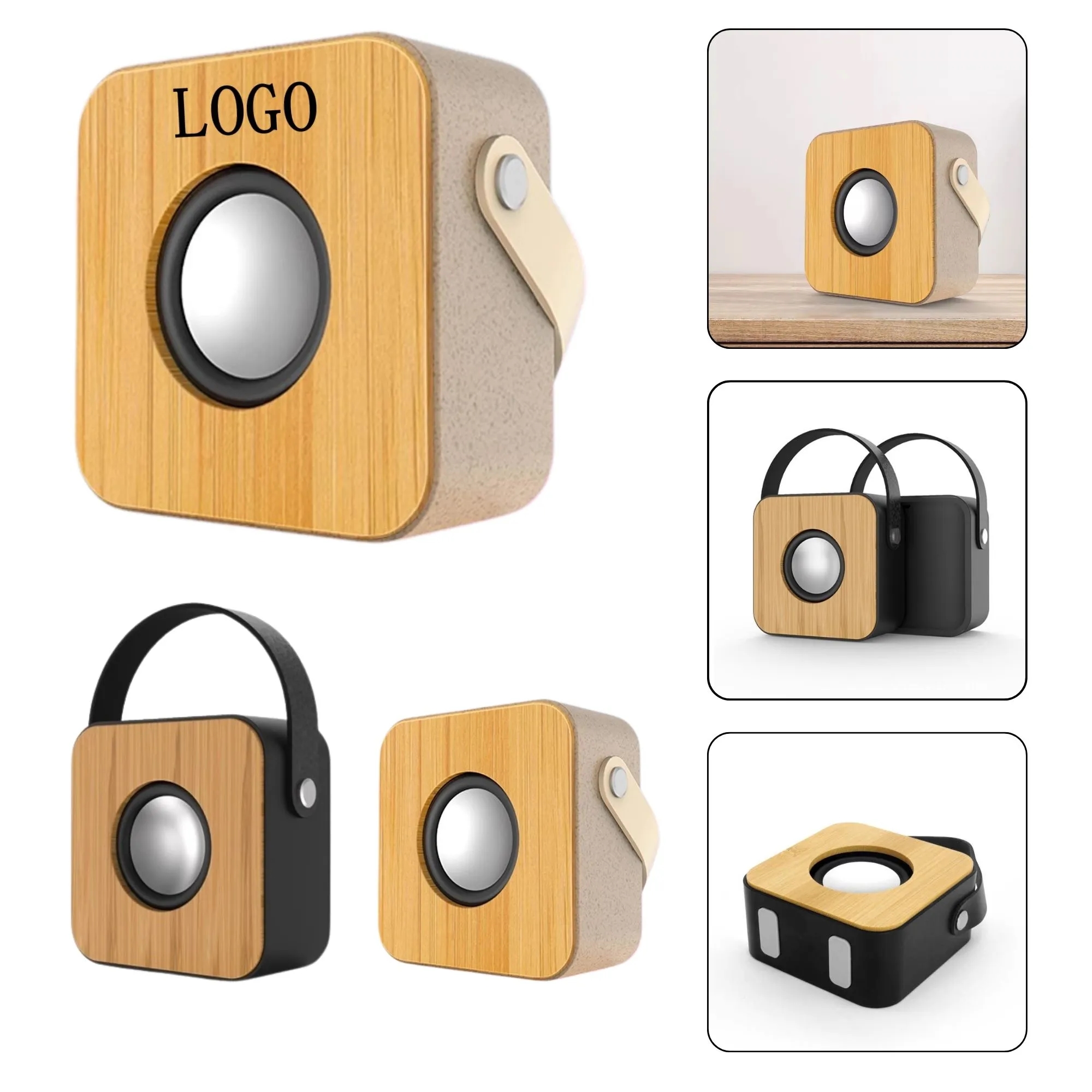 Bamboo Portable Wireless Speaker System 2