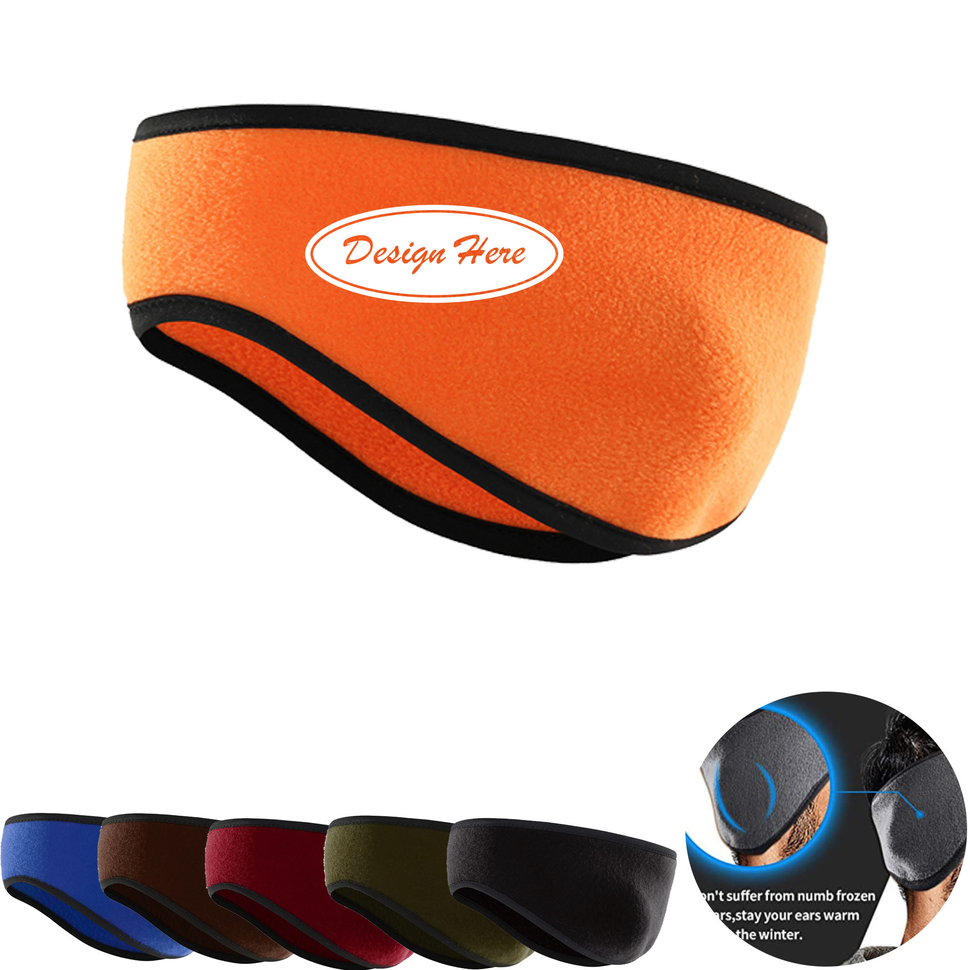 Unisex Winter Fleece Ear Muffs ?C Soft, Warm & Windproof Headband 2