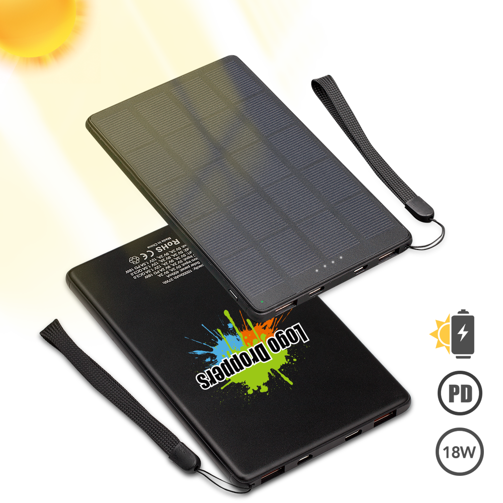 Naples Ultra Slim Solar 10,000mAh Power Bank 4