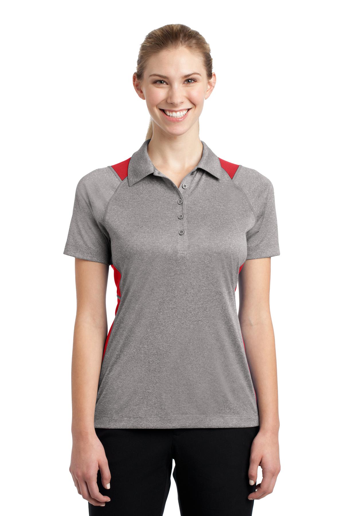 Sport-Tek® Women's Heather Colorblock Contender Polo 61