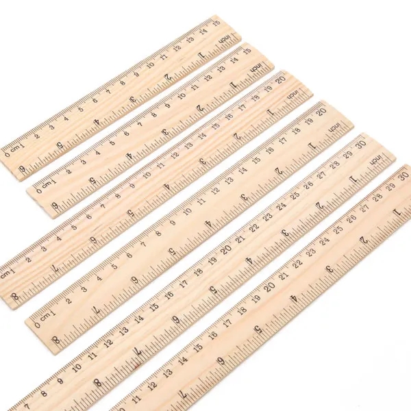 12"/ 30cm Wooden Ruler 7