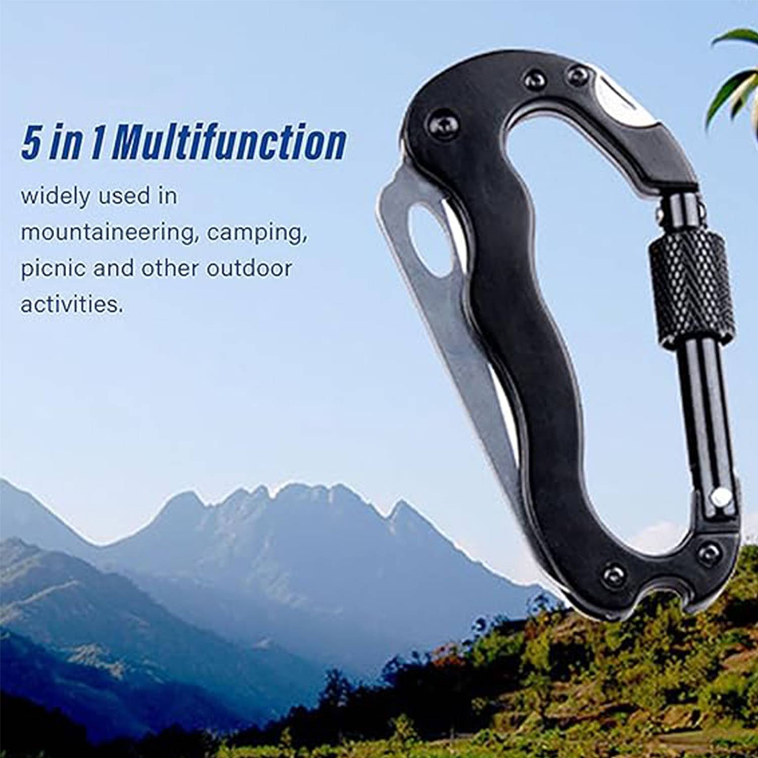Multifunction Survival Tool Kit Carabiner 4