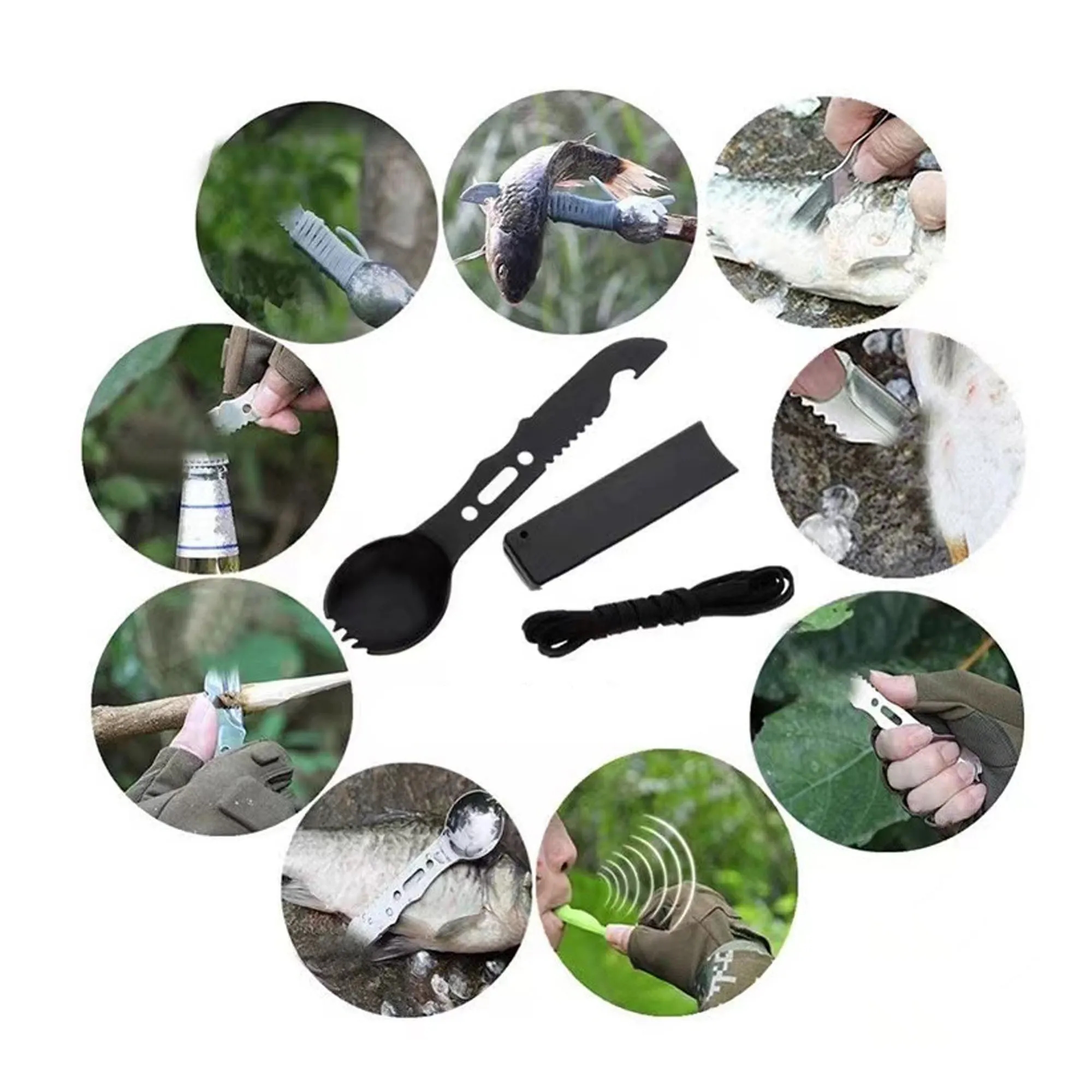 Wild Survival 15-Piece Outdoor Multi-Functional Tool Set 9