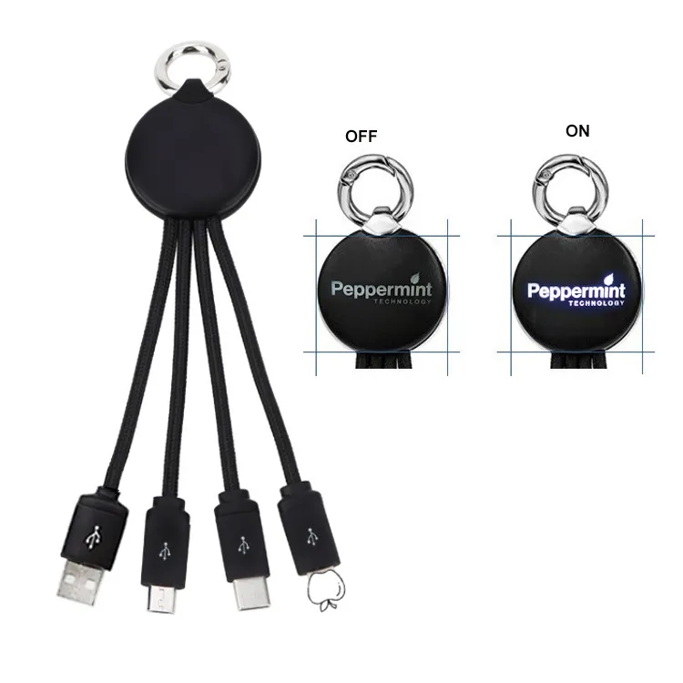 Light Up 3 in 1 USB Charging Cable 4