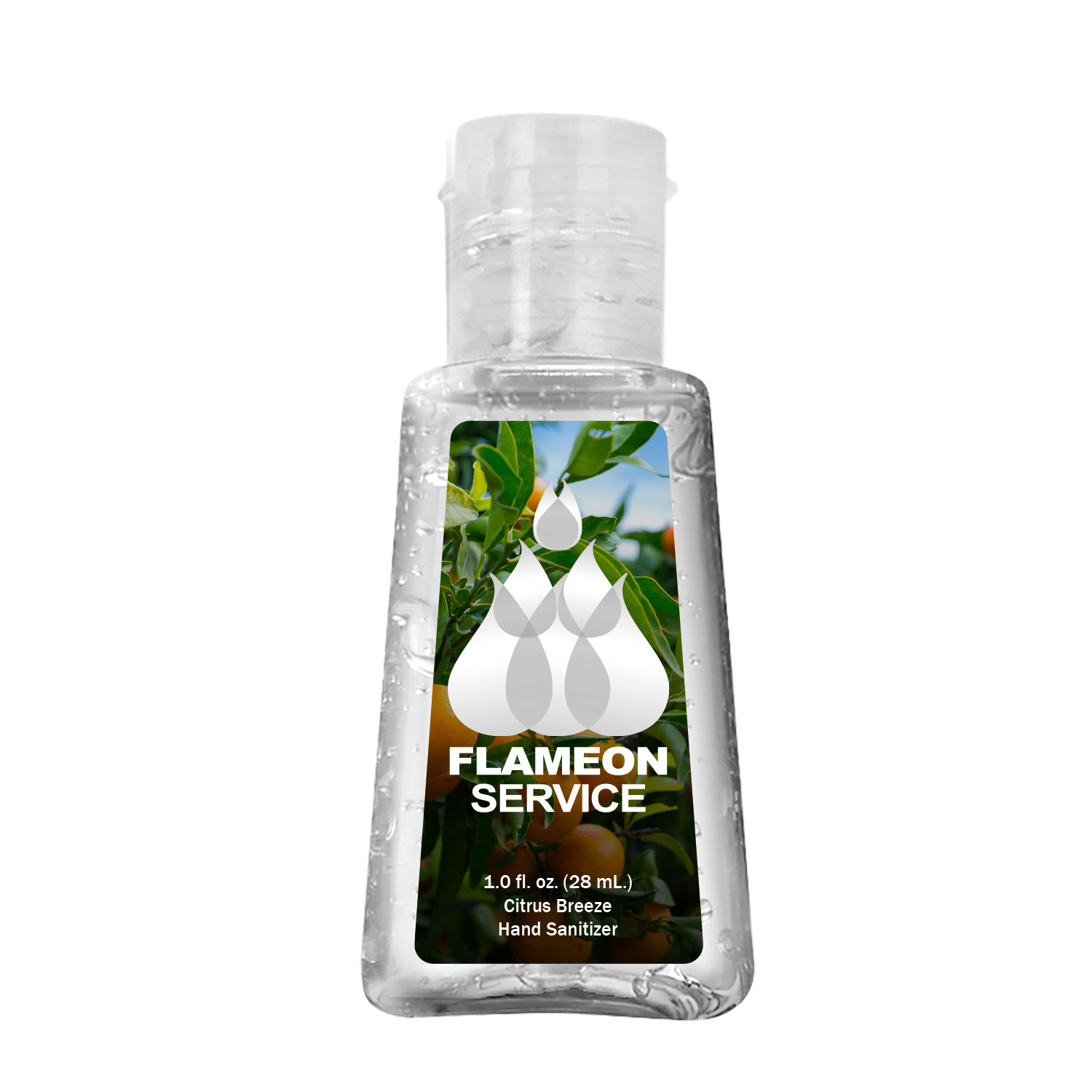 1 oz. Clear Sanitizer in Trapezoid Bottle 2