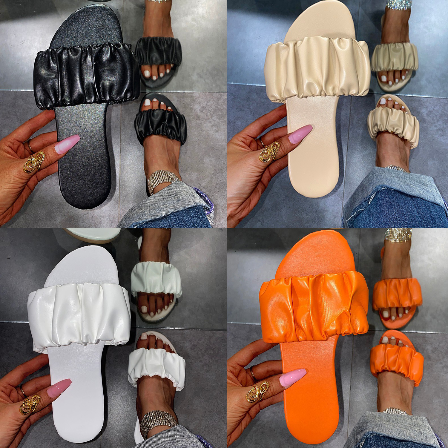 Wear Casual Flip-Flops Over Flats 3