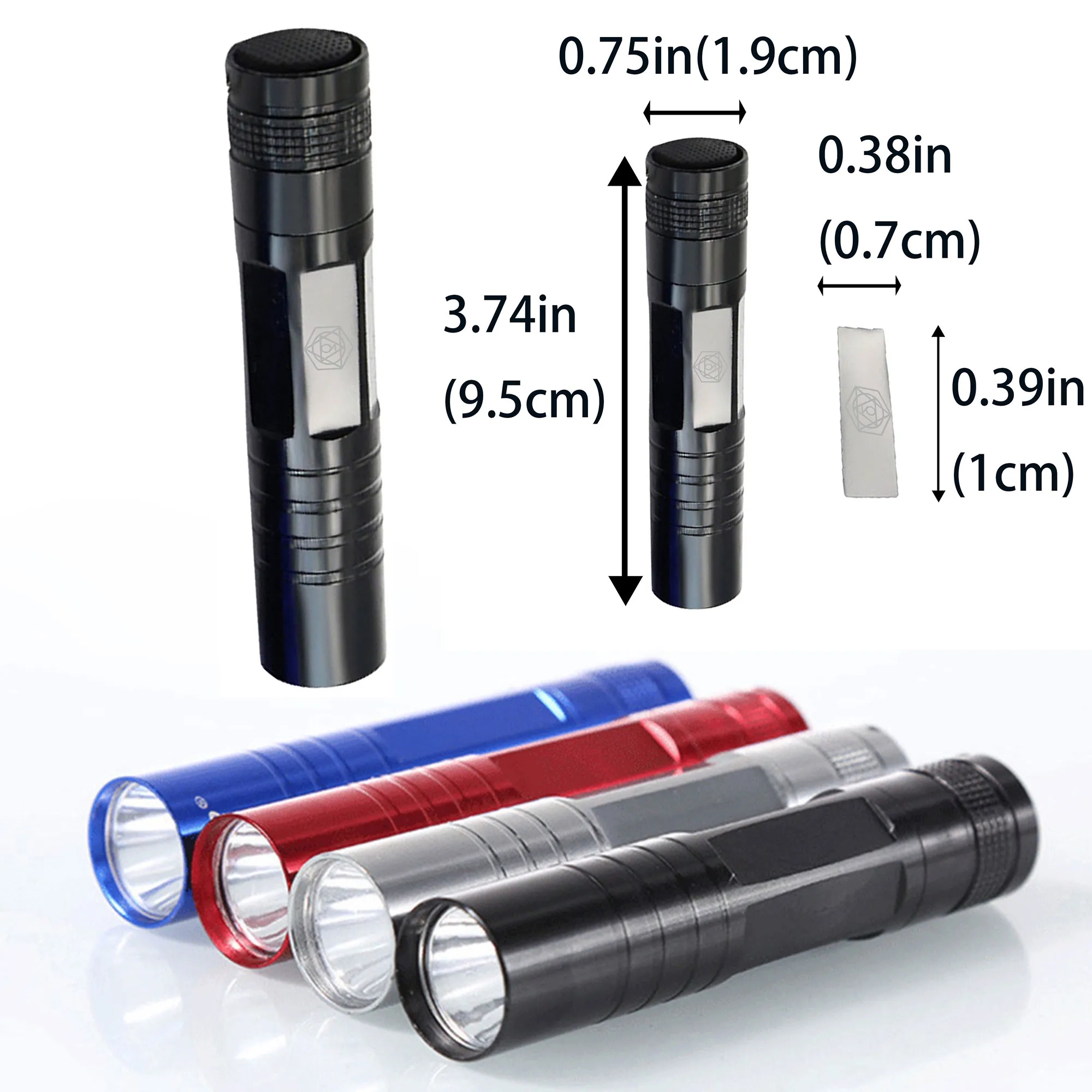Aluminium Alloy AA Battery Small Portable Flashlight 2
