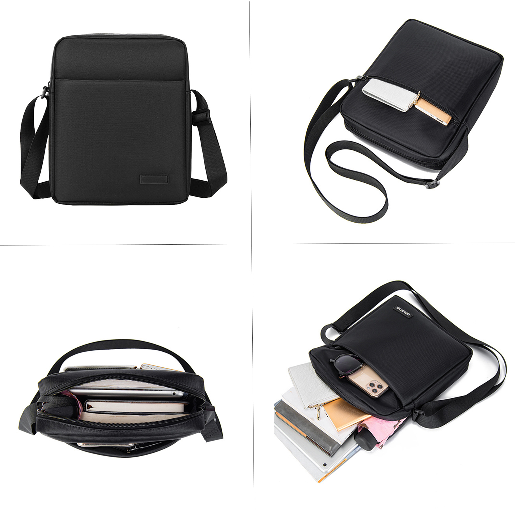 Polyester Messenger Bag Crossbody Shoulder Water Resistant 5