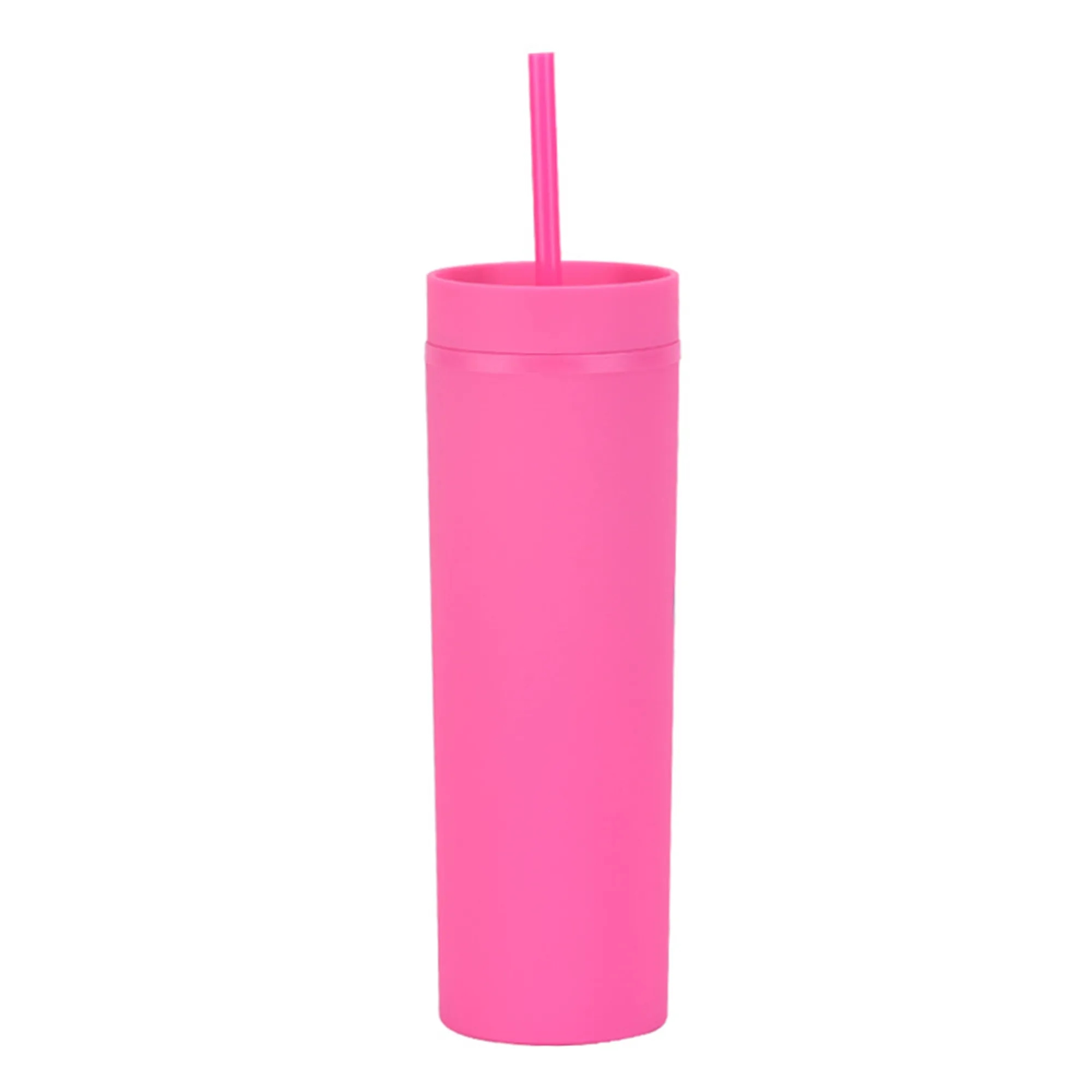 BPA Free Matte 16oz Double Wall Acrylic Plastic Tumbler 11