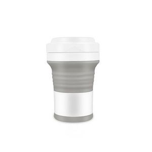 550ml Silicone Collapsible Cup With Straw And Carabiner 26