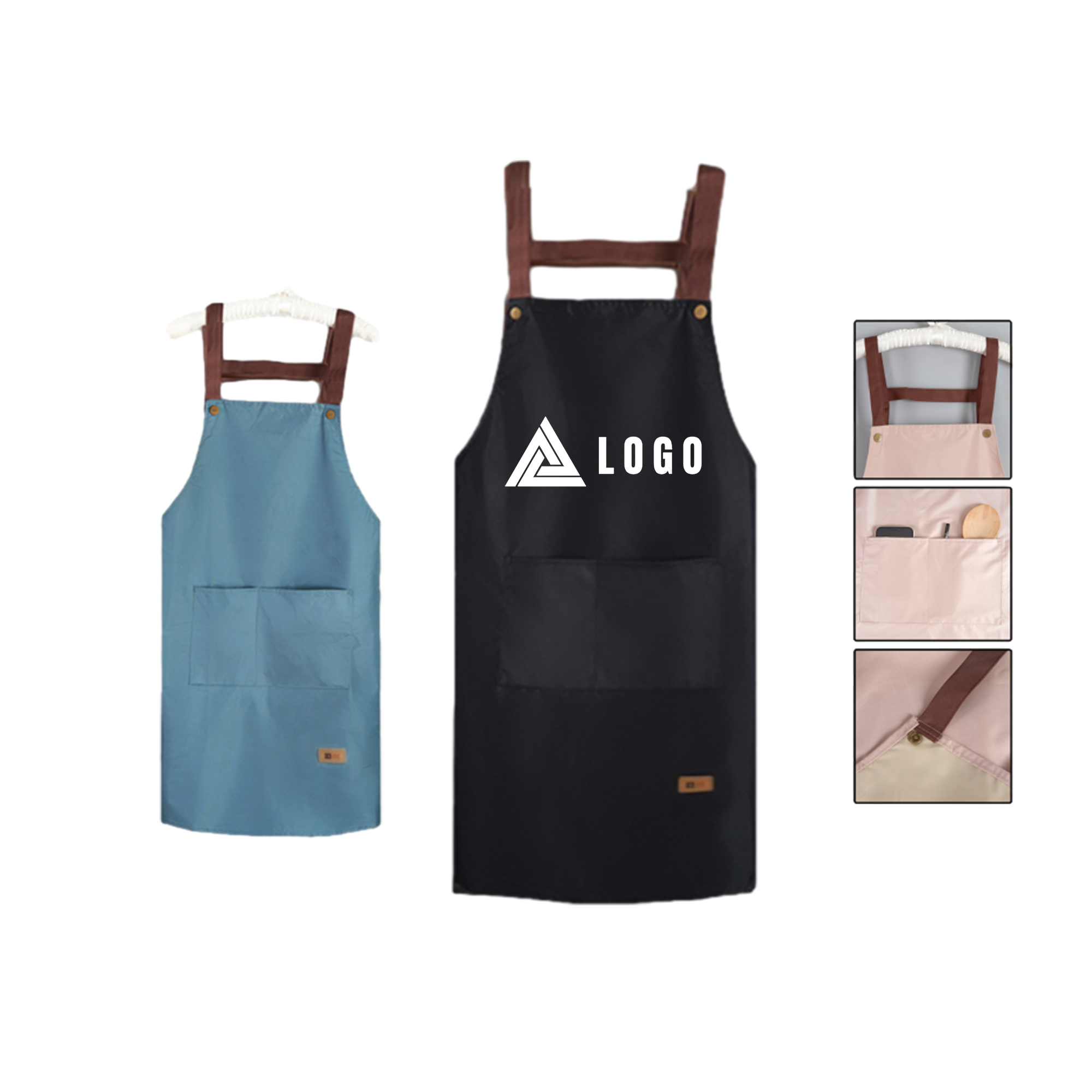Adult PVC Apron With 2 Pockets 2