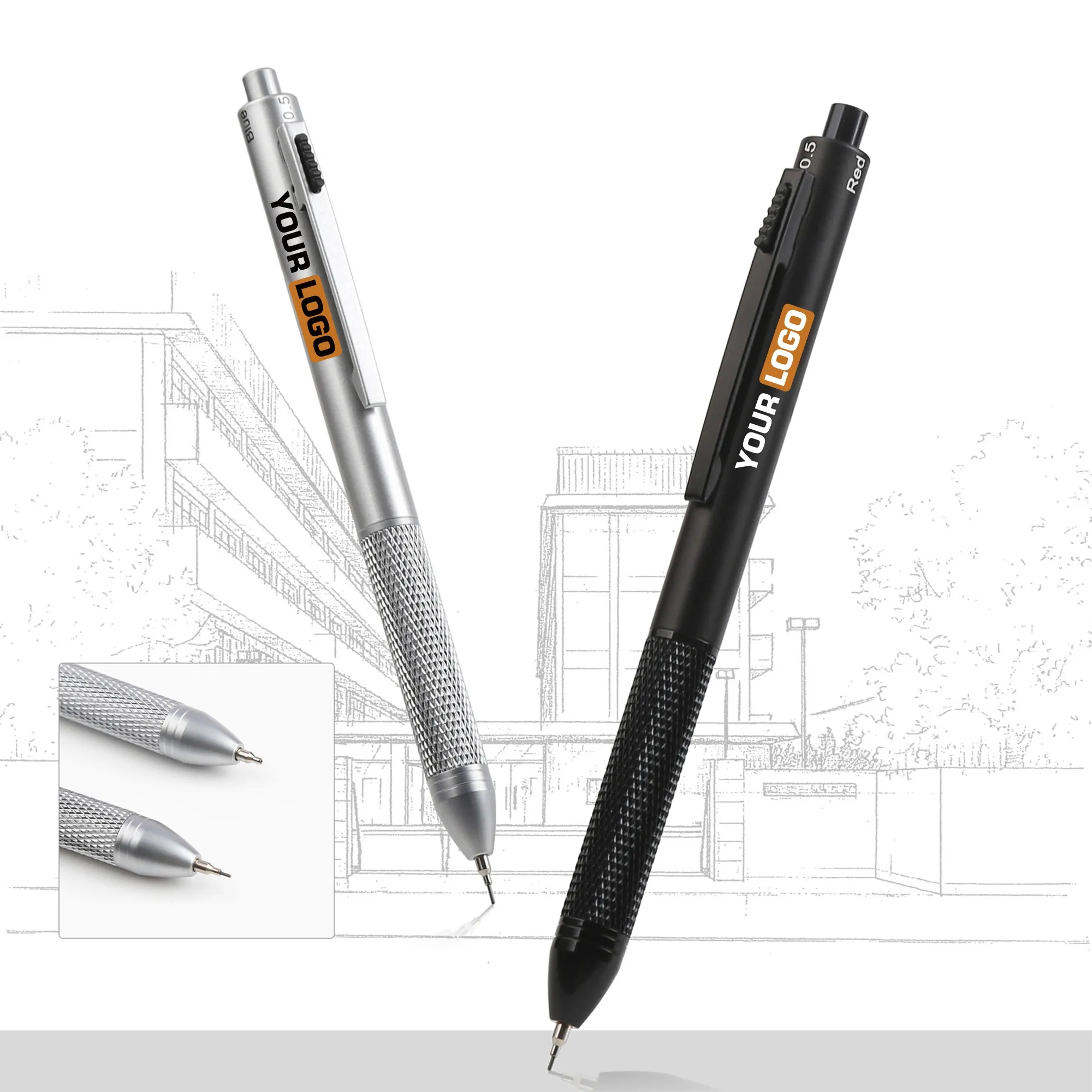 Multifunctional Metal Press Ballpoint Pen 3